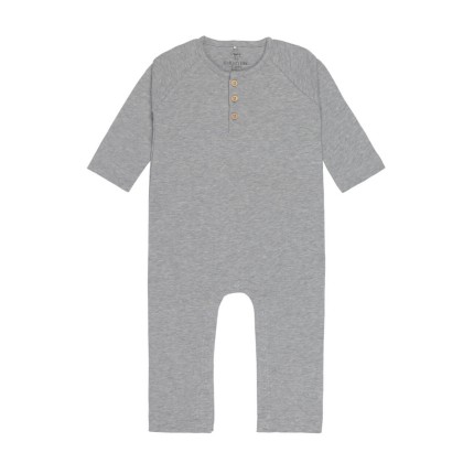Rampers dziecięcy GOTS - heather grey melange / Lassig