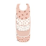 Materiałowe śliniaki Little Forest, 5 szt. - Rabbit / Lassig