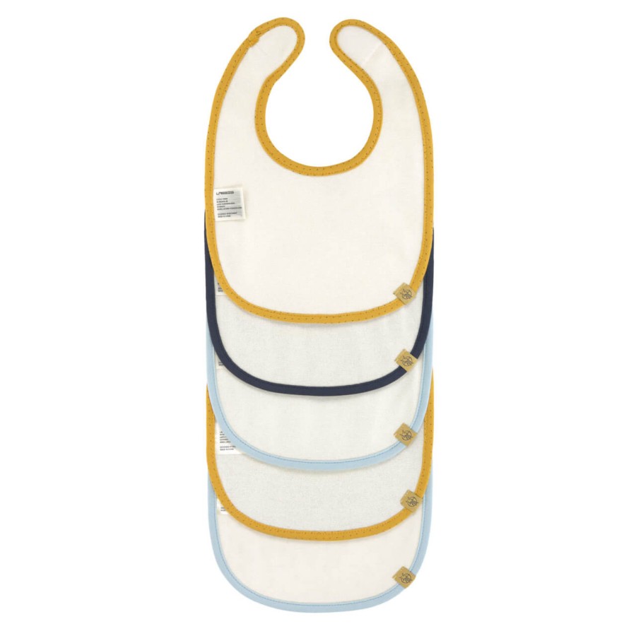 Materiałowe śliniaki Little Water, 5 szt. - Whale / Lassig