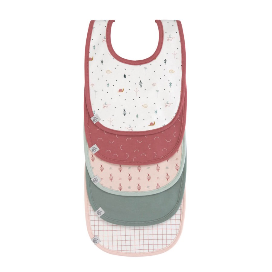 Materiałowe śliniaki Garden Explorer, 5 szt. - Snail / Lassig