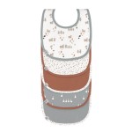 Materiałowe śliniaki Tiny Farmer, 5 szt. - Sheep blue / Lassig