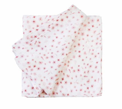 Kwiaty róż - otulacz muślinowy 100x100cm / Lullalove