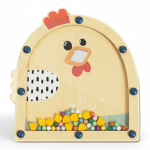 Drewniana gra zręcznościowa Nakarm kurę, 3+ / TOPBRIGHT