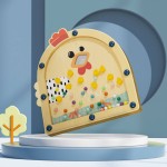 Drewniana gra zręcznościowa Nakarm kurę, 3+ / TOPBRIGHT