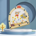 Drewniana gra zręcznościowa Nakarm kurę, 3+ / TOPBRIGHT