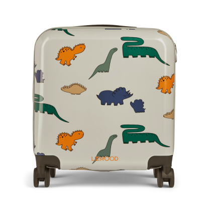 Walizka dziecięca Hollie - dinosaurs, mist / Liewood