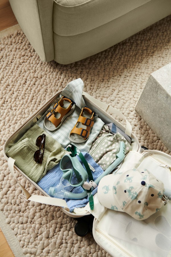 Walizka dziecięca Hollie - dinosaurs, mist / Liewood