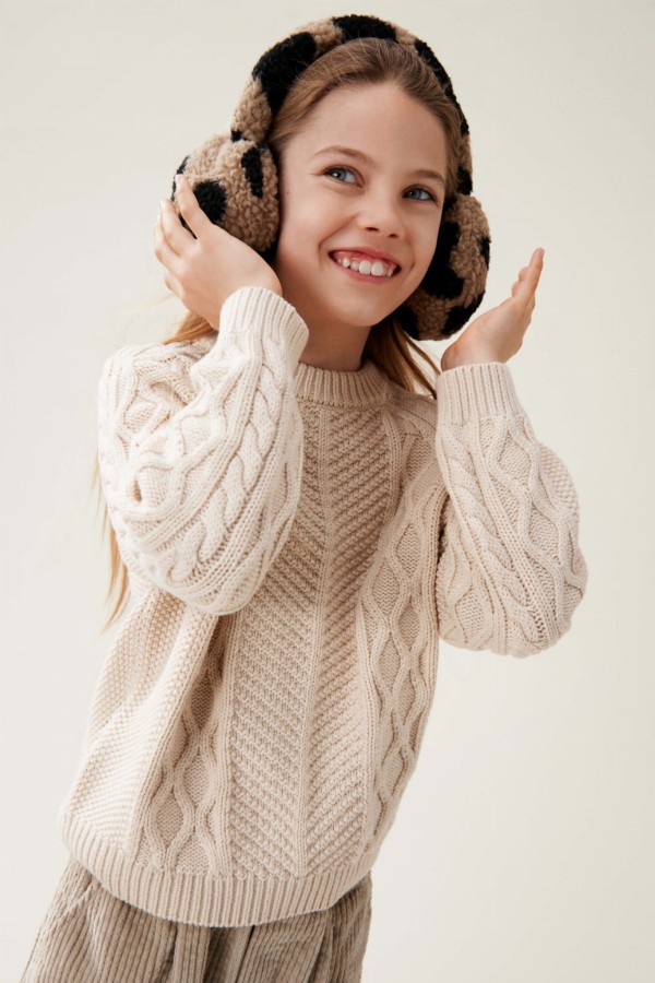 Puszyste nauszniki Albero - mega leo, oat mix / Liewood