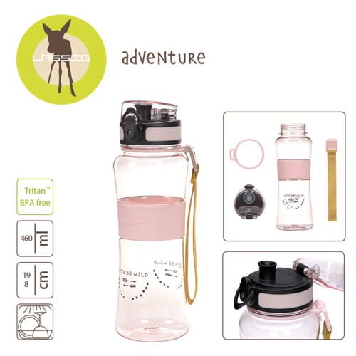 Butelka tritanowa bidon ze sportowym ustnikiem Adventure Girls / Lassig