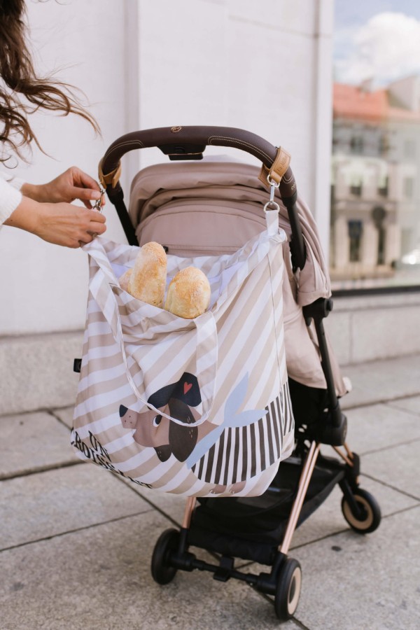 Shopper Bag z kieszonką - PIERRE THE DOG / La Millou