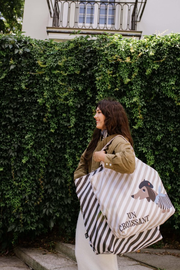 Shopper Bag z kieszonką - PIERRE THE DOG / La Millou