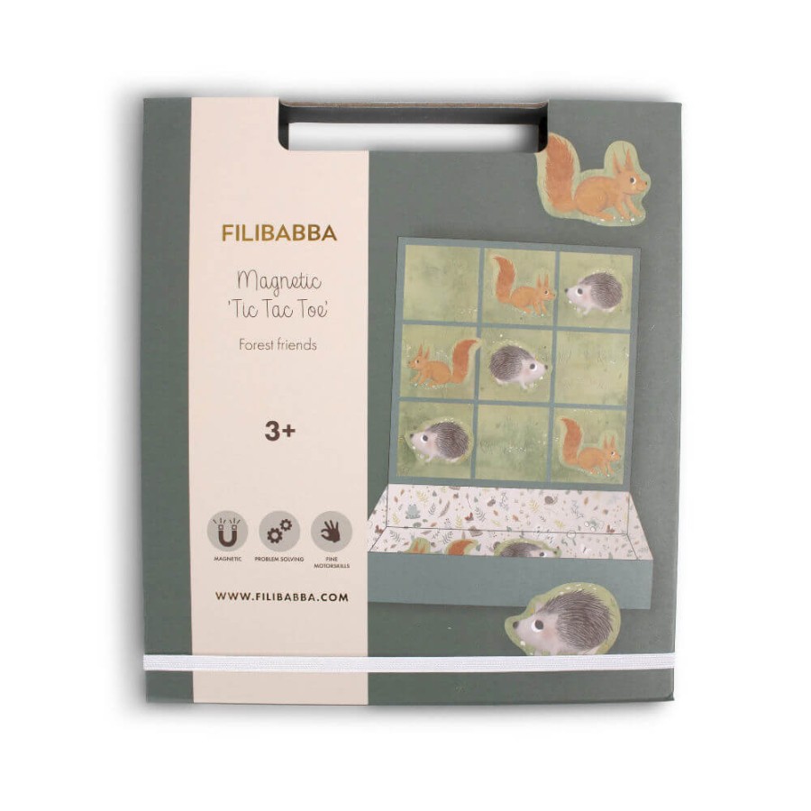 Magnetyczna gra w kółko i krzyżyk Forest friends / Filibabba