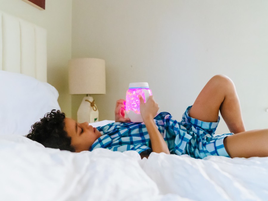 Słoik sensoryczny do napełnienia wodą - szary / Glo Pals