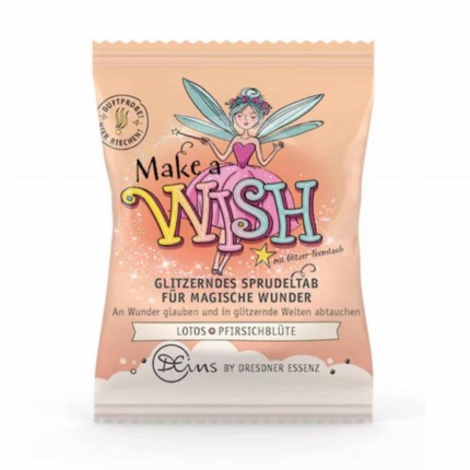 MAKE A WISH - sól bąbelkowa z brokatem, 30g  / Dresdner Essenz