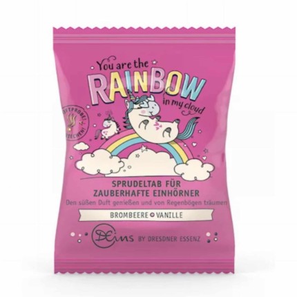 „JESTEŚ TĘCZĄ W MOJEJ CHMURZE" - sól bąbelkowa, 30g  / Dresdner Essenz