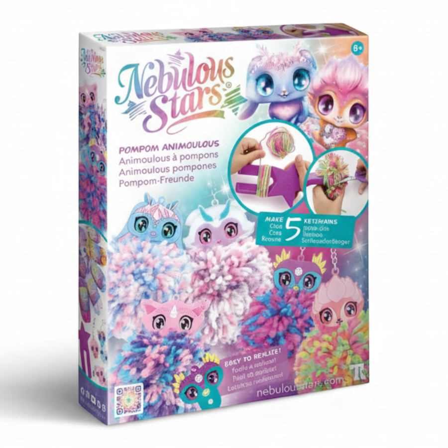 Zestaw do robienia breloczków z pomponami / Nebulous Stars