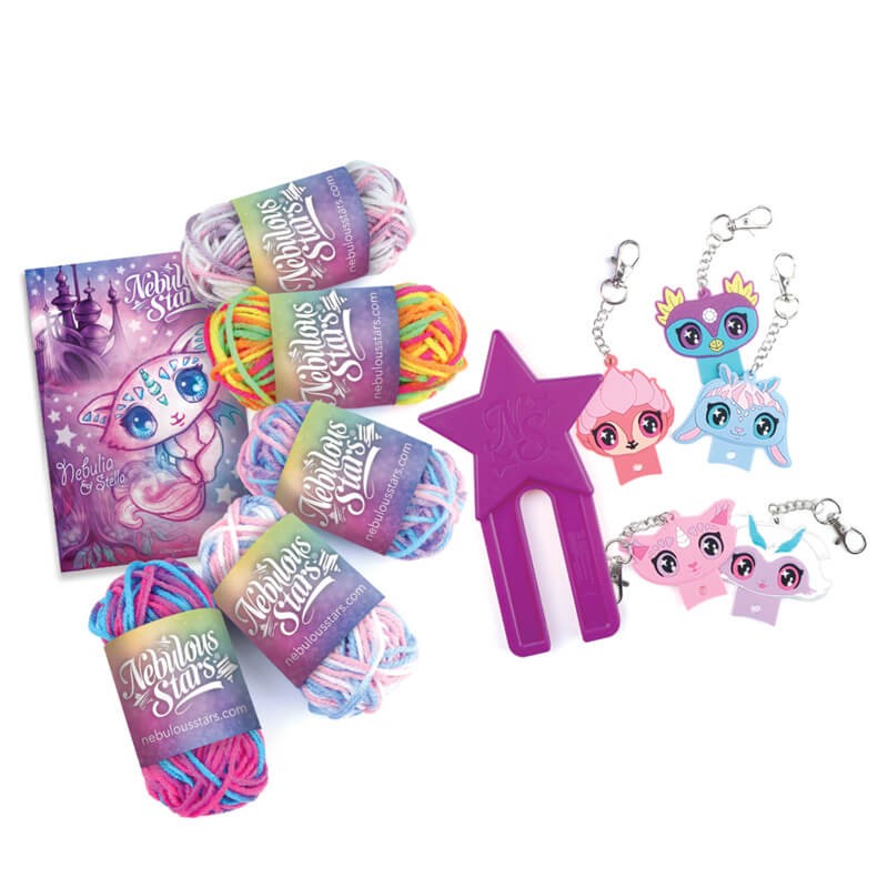 Zestaw do robienia breloczków z pomponami / Nebulous Stars