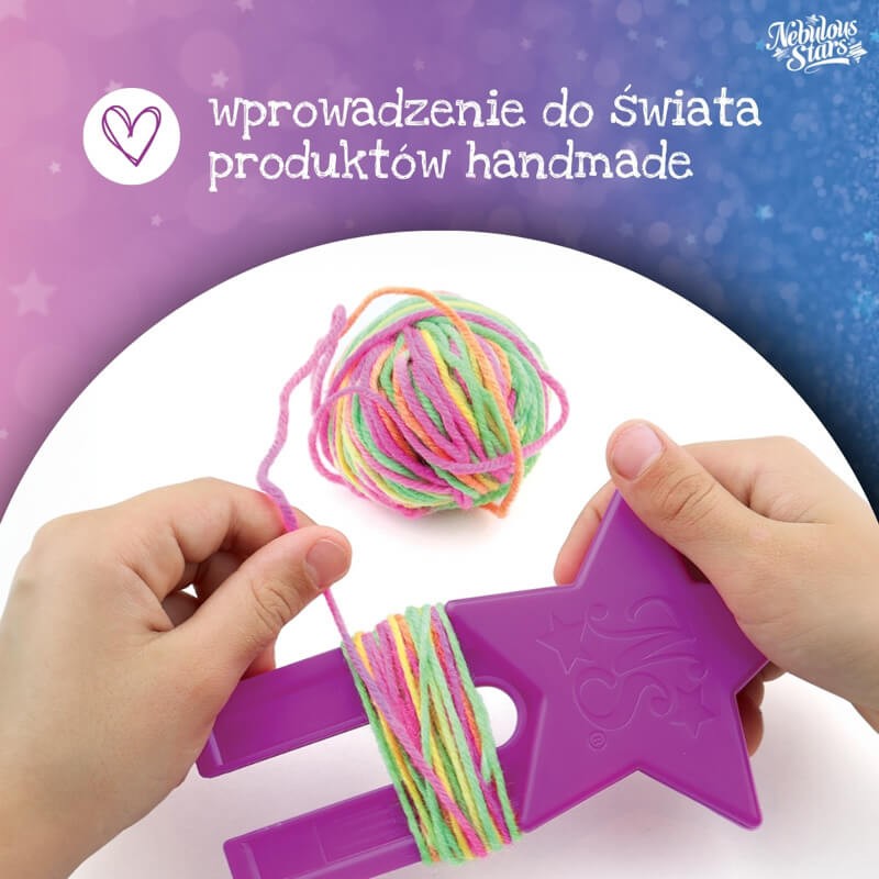 Zestaw do robienia breloczków z pomponami / Nebulous Stars