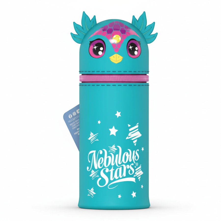 Piórnik stojący tuba niebieski Aura / Nebulous Stars