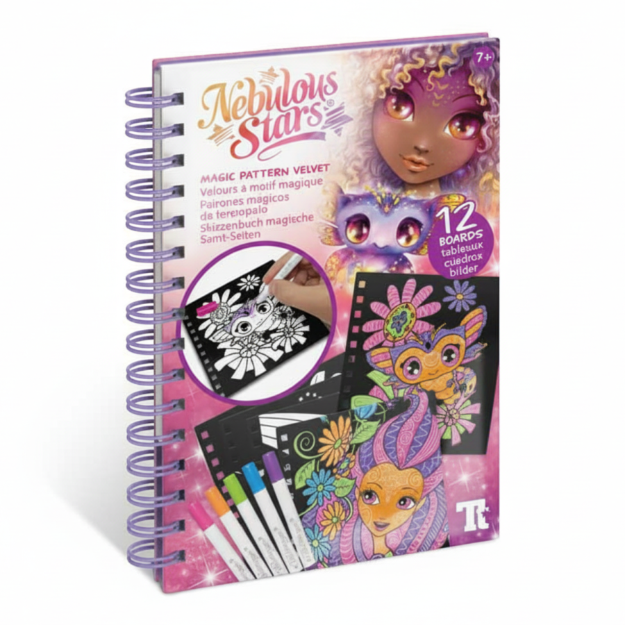 Kolorowanki dla dzieci – aksamitne z flamastrami S Orelia / Nebulous Stars