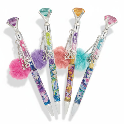 Długopis z kryształem i charmsami / Nebulous Stars