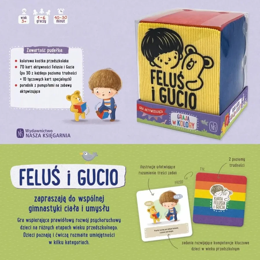Feluś i Gucio grają w kolory / Nasza Księgarnia