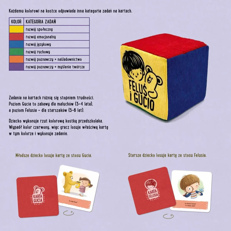 Feluś i Gucio grają w kolory / Nasza Księgarnia