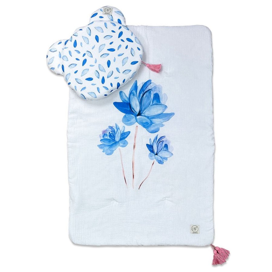 Pościel dziecięca MUŚLIN Blossom Blue / Cosy Cott