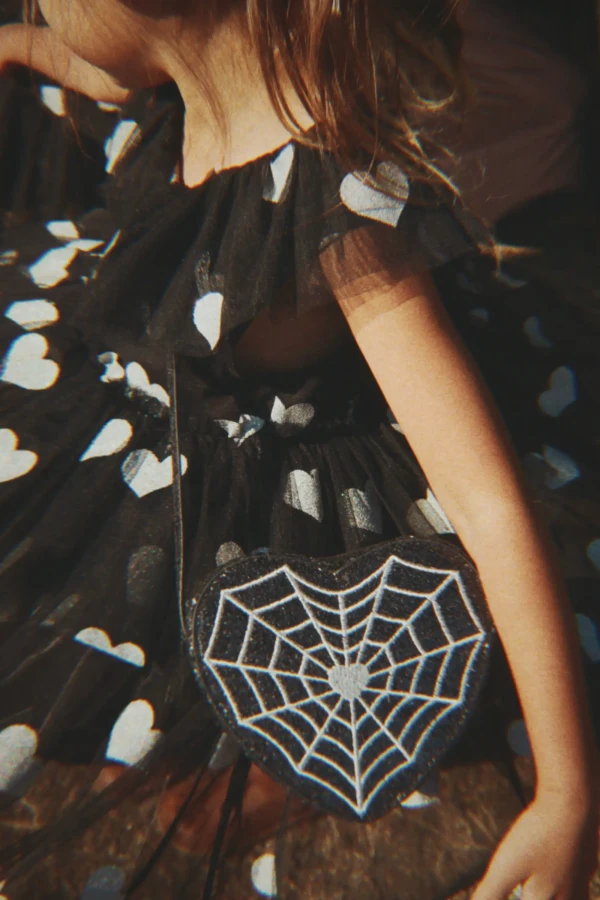 Torebka dziecięca Tut - black spider web / Konges slojd