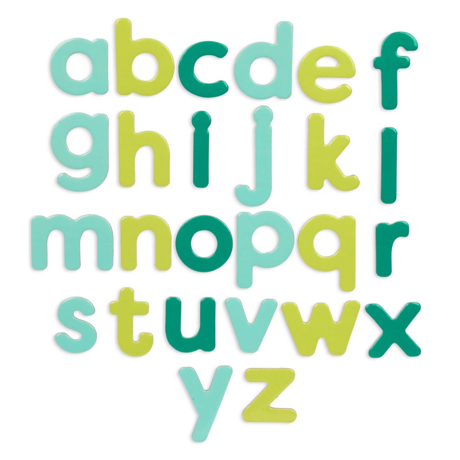 Marvelous magnets – magnetyczne literki i cyferki w drewnianej skrzyneczce, z tablicą / B.Toys