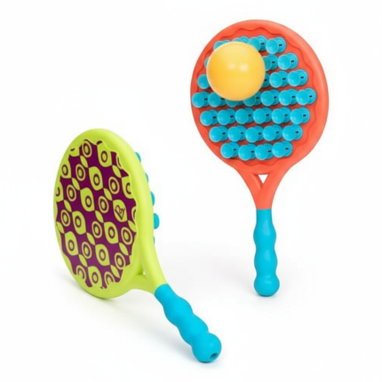 Paddle Popper – dwustronne rakietki z piłeczką / B.Toys