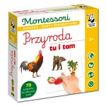 Montessori. Karty sensoryczne z książeczką. Przyroda tu i tam / Kapitan Nauka