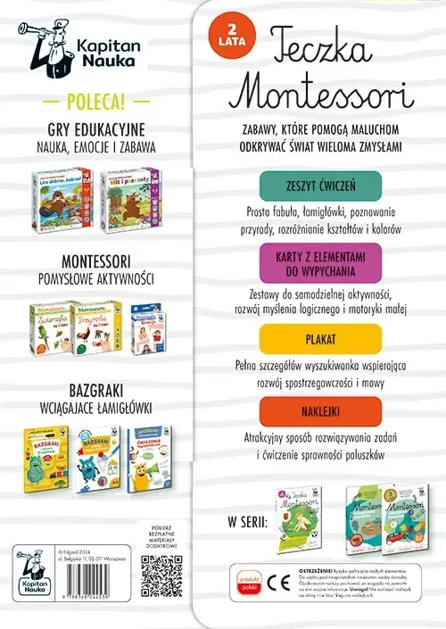 Teczka Montessori. 2 lata / Kapitan Nauka