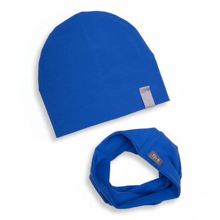 Czapka z kominem wiosenno-jesienna SZAFIREK 0-3 mies. / UL&KA