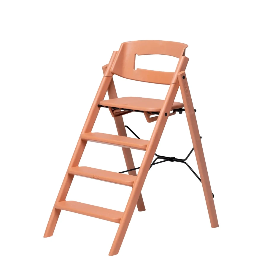 Plastikowe krzesełko do karmienia Klapp - terracota pink / Kaos