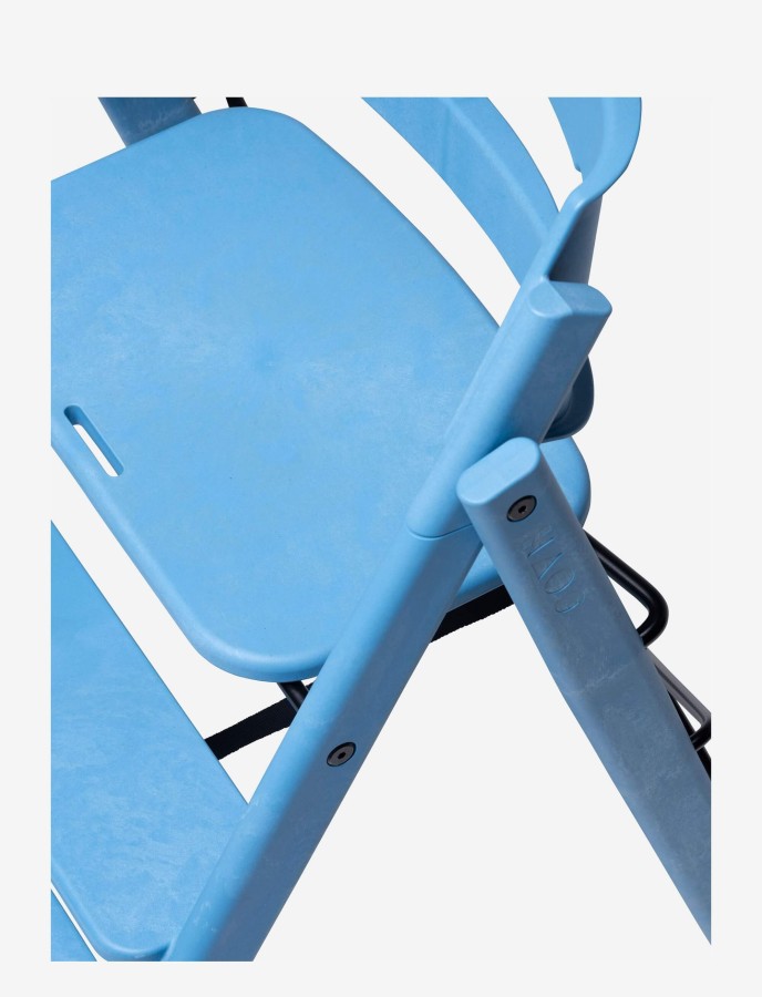 Plastikowe krzesełko do karmienia Klapp - Swedish Blue / Kaos