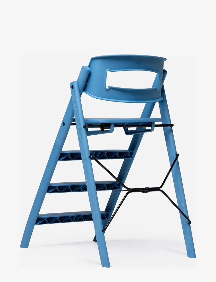 Plastikowe krzesełko do karmienia Klapp - Swedish Blue / Kaos
