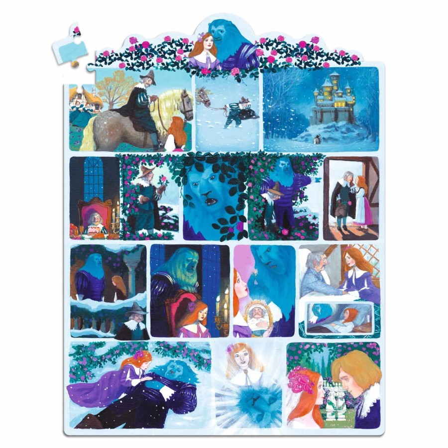 Puzzle opowieść - PIĘKNA I BESTIA 100 el. / Djeco