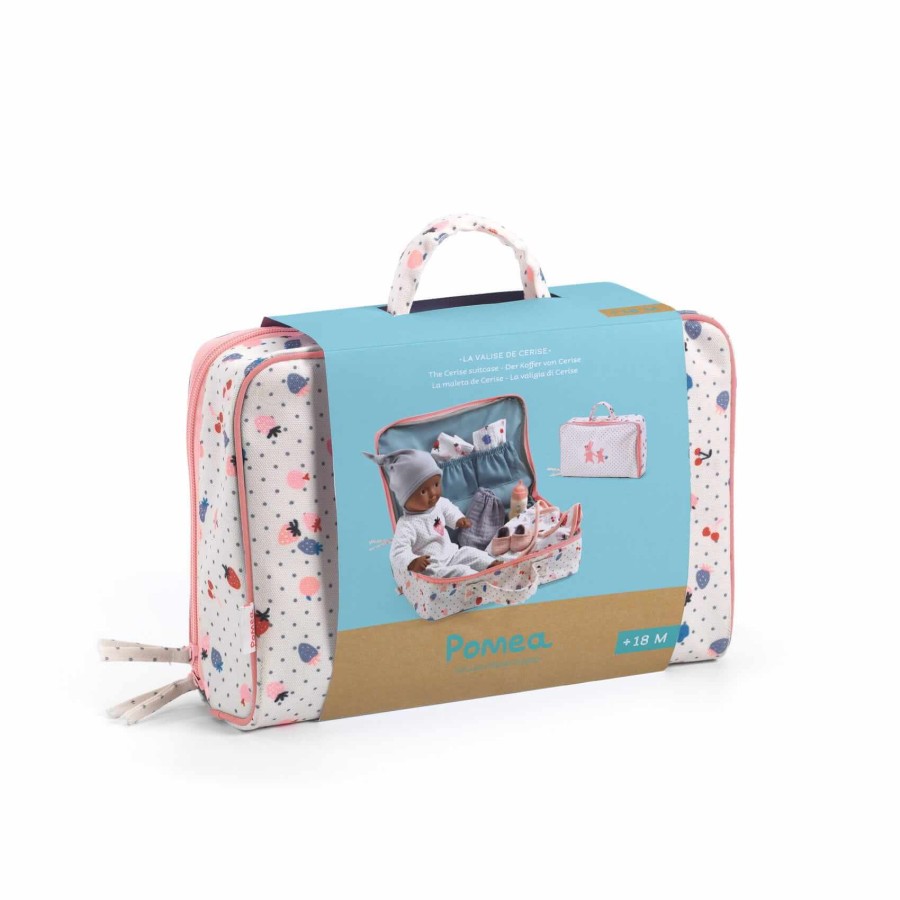 Walizka z lalką i akcesoriami CERISE POMEA / Djeco