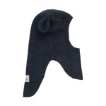 Kominiarka 100% merino z uszkami misia - Navy / HUTTEliHUT
