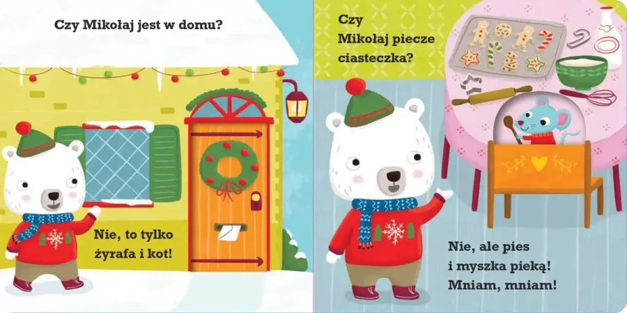 Misio Zbysio szuka Świętego Mikołaja! Ruchome elementy / Wydawnictwo Wilga