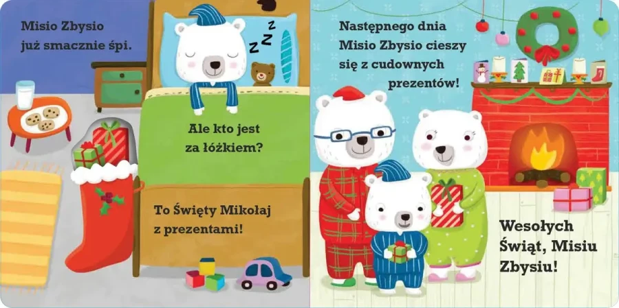 Misio Zbysio szuka Świętego Mikołaja! Ruchome elementy / Wydawnictwo Wilga