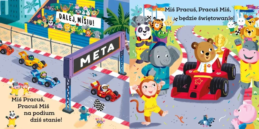 Miś Pracuś. Kierowca rajdowy / Wydawnictwo Wilga