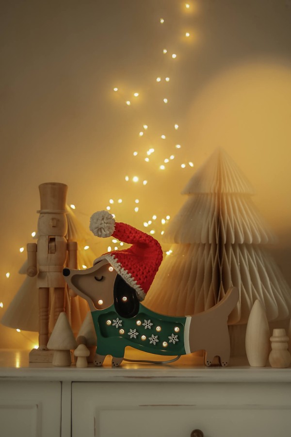 Lampa Little Lights Piesek Mini CHRISTMAS SNOWFLAKE / Little Lights
