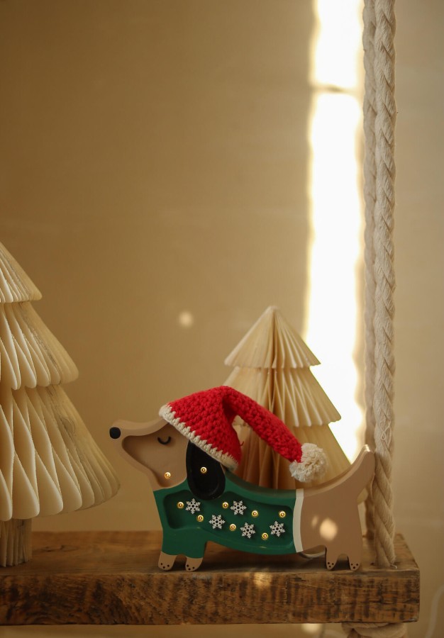 Lampa Little Lights Piesek Mini CHRISTMAS SNOWFLAKE / Little Lights