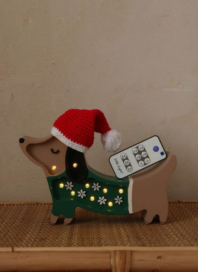 Lampa Little Lights Piesek Mini CHRISTMAS SNOWFLAKE / Little Lights