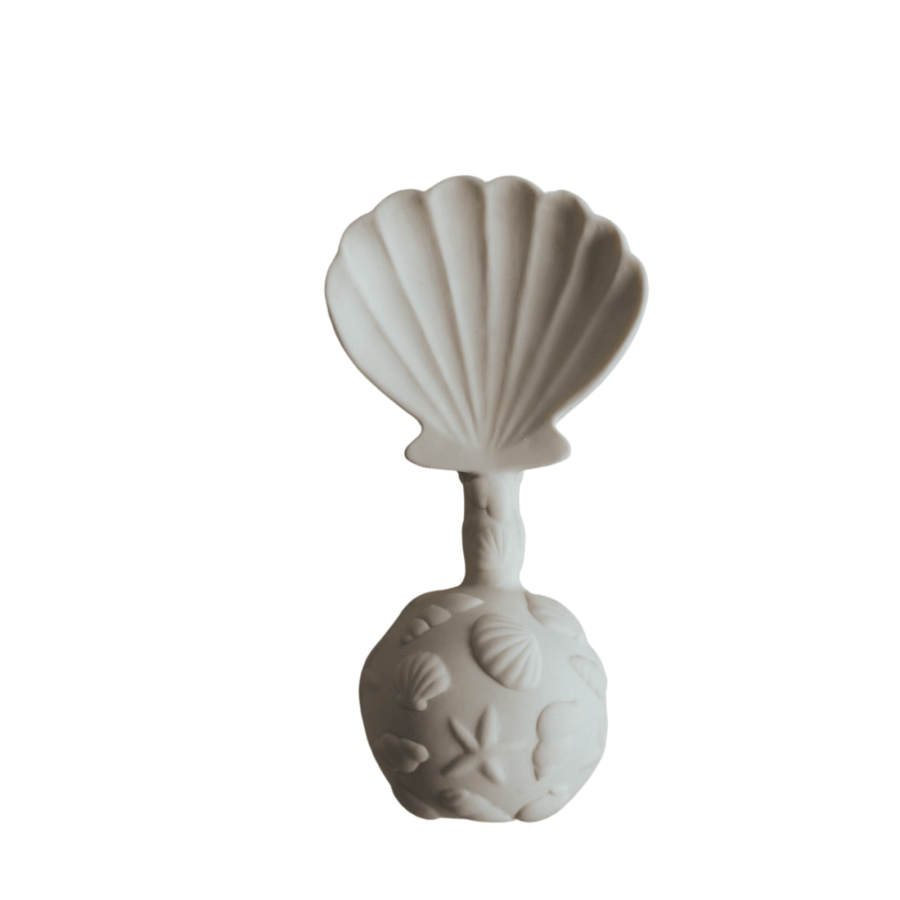 Kauczukowy gryzak z grzechotką - Muszla / Natruba