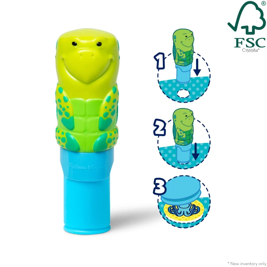 Stempel z naklejkami Sticker Wow - Żółw Morski / Melissa & Doug