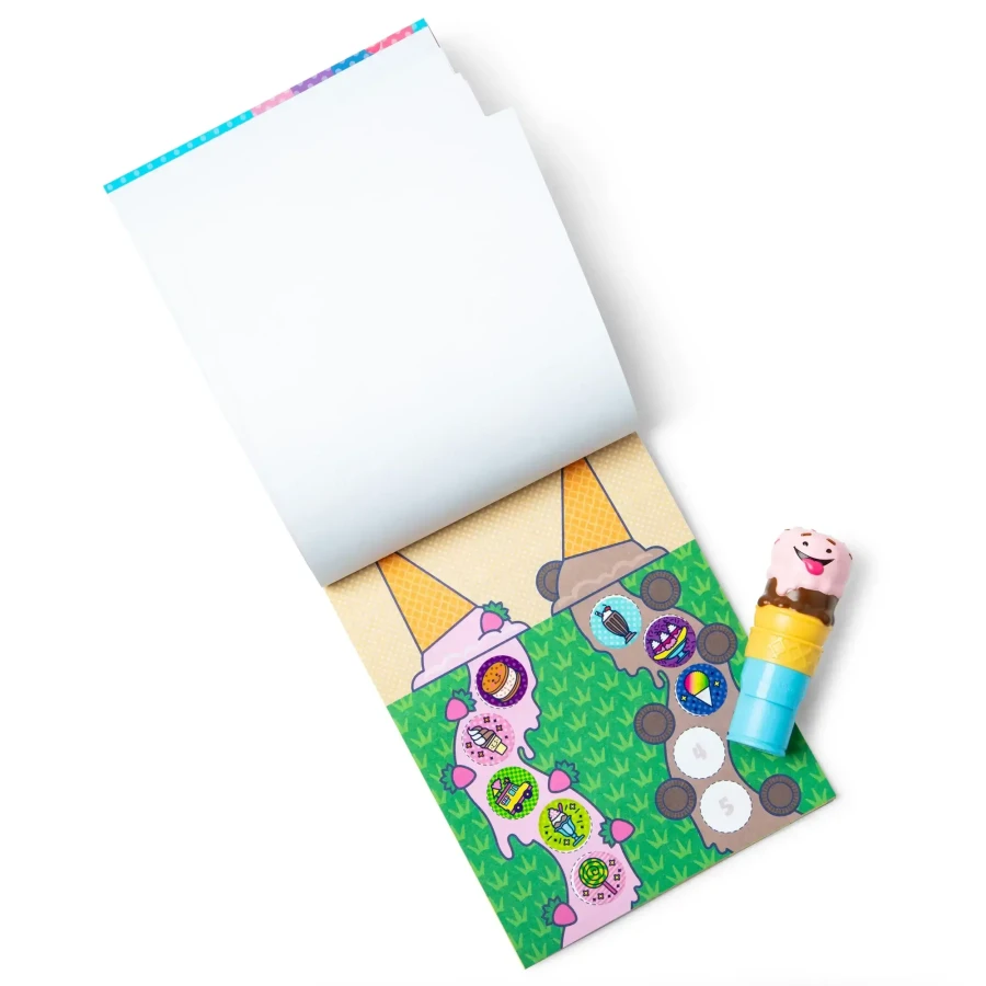 Stempel z naklejkami Sticker Wow - Lody / Melissa & Doug