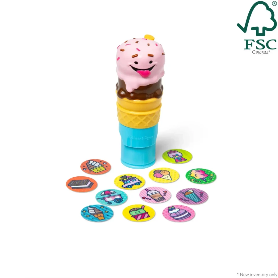 Stempel z naklejkami Sticker Wow - Lody / Melissa & Doug